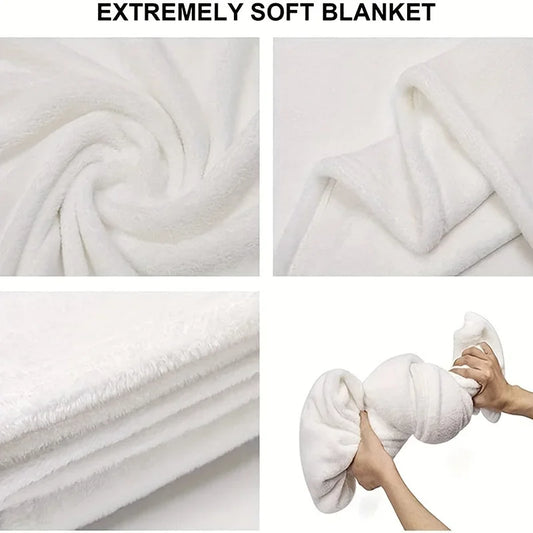 Dalmatian Dog Lovers Flannel Throw Blanket - Realistic Spotted Design with Berry Accents